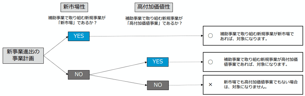 新規事業の新市場性・高付加価値性(審査項目)
